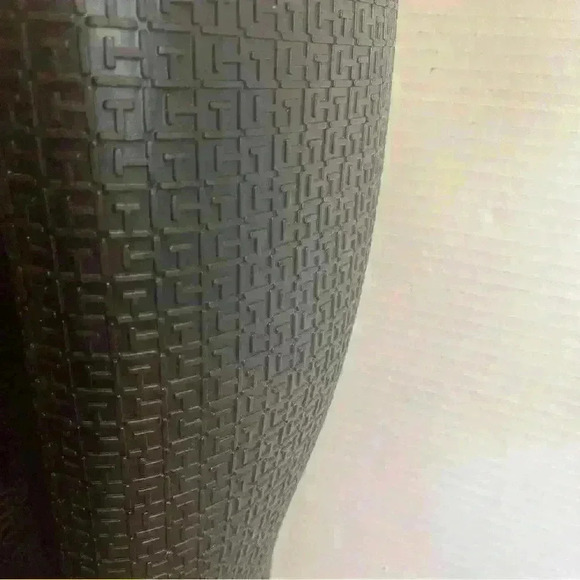 Tommy Hilfiger WOMEN'S Black Raindrop Waterproof Textured Rain Boots Size 9 US - Picture 8 of 9